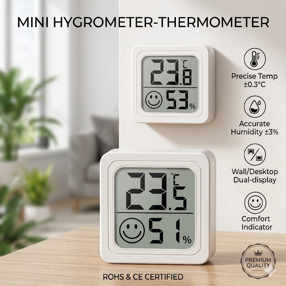 Mini LCD Digital Thermometer H - Weather Station Indoor avis et prix