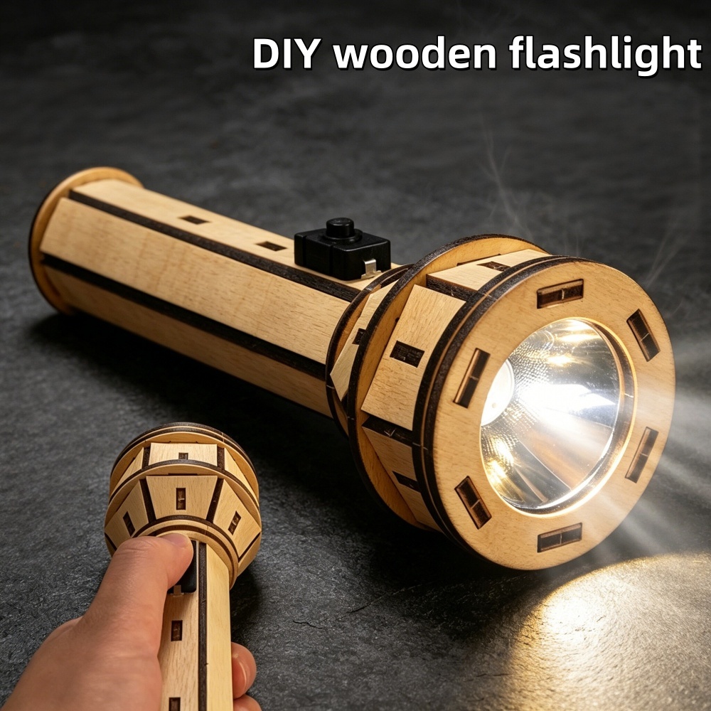 Wooden DIY Flashlight Puzzle K - Science Project Physics avis et prix