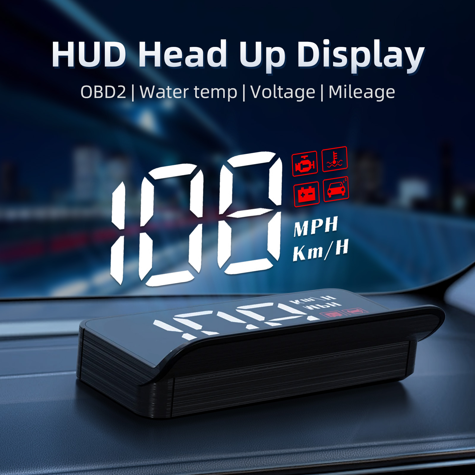 M3 HUD Obd2 Head-Up Display Di - Anemometer Wind Speed avis et prix