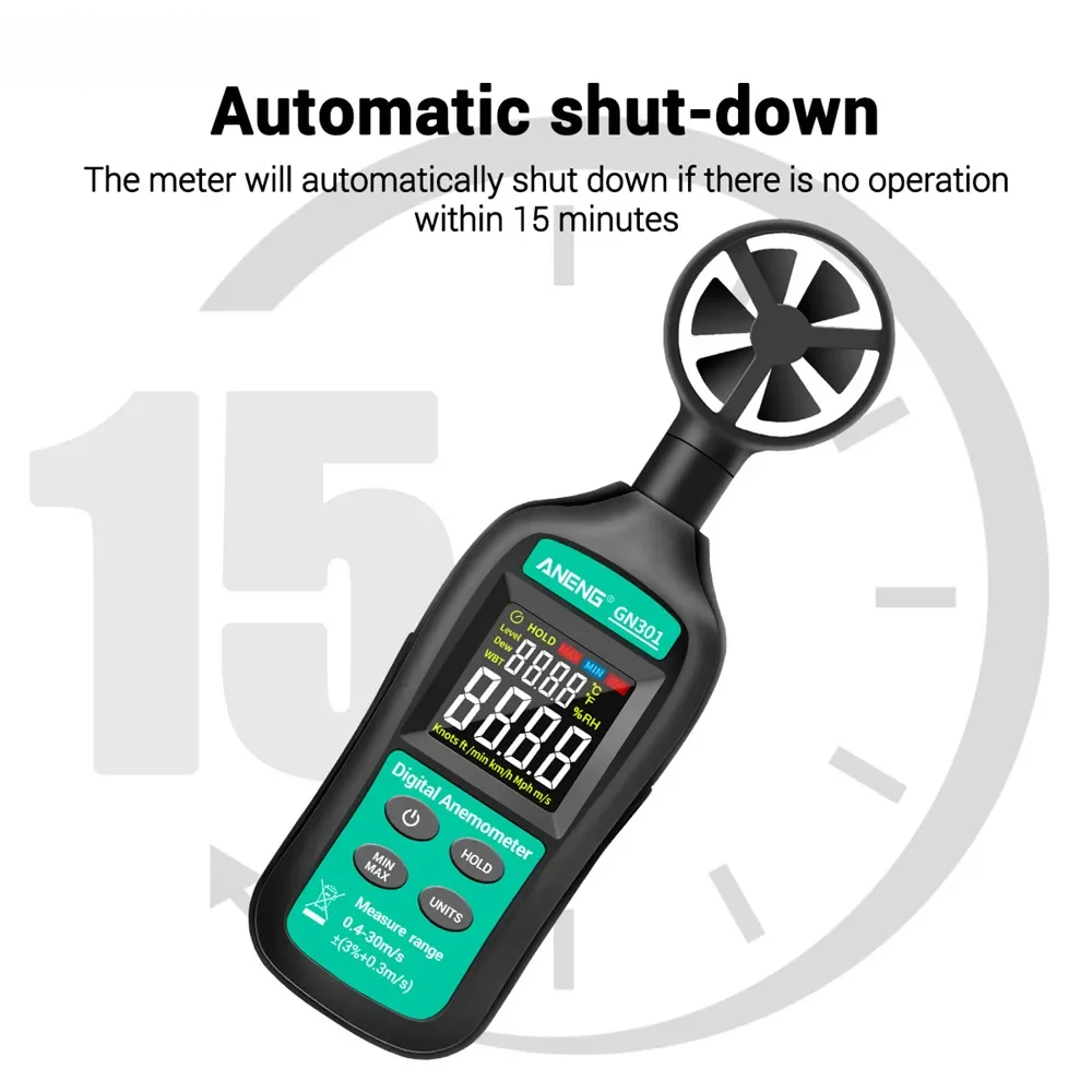 For ANENG GN301 Digital Anemom - Anemometer Wind Speed avis et prix