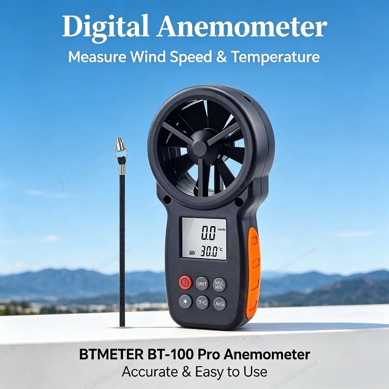 BT-100 Digital Anemometer Hand - Anemometer Wind Speed avis et prix