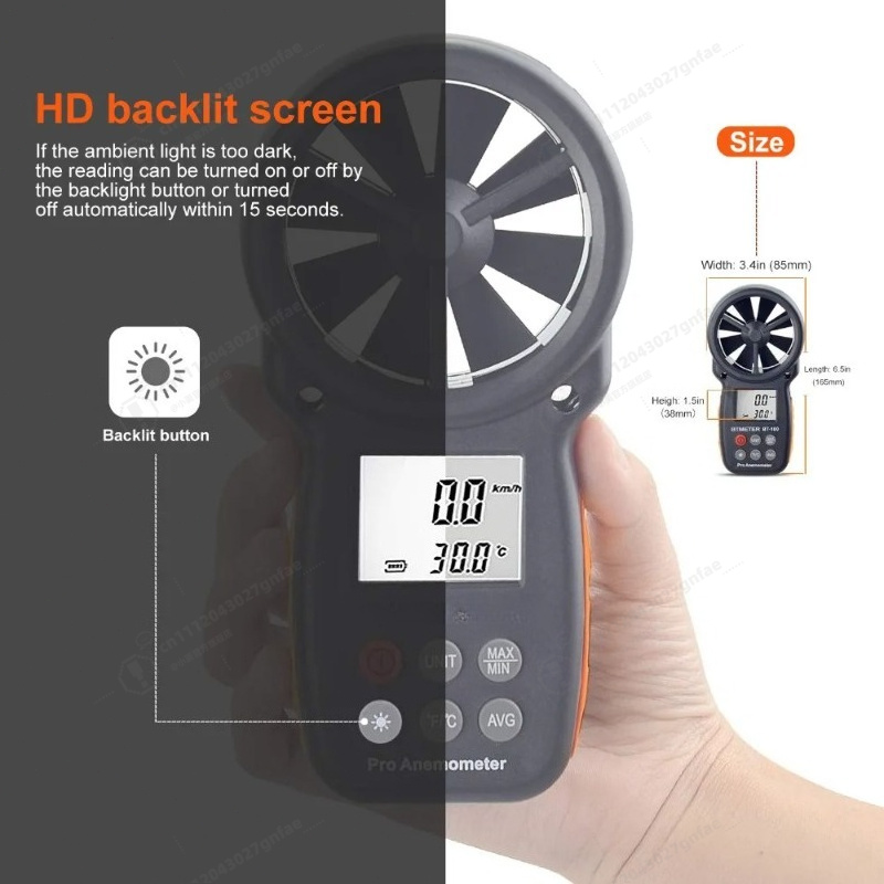 BT-100 Digital Anemometer Hand - Anemometer Wind Speed avis et prix