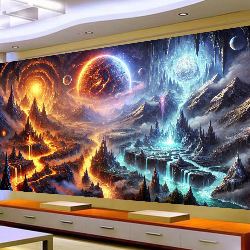 5D DIY Large Diamond Painting  - Volcano Kit Eruption avis et prix