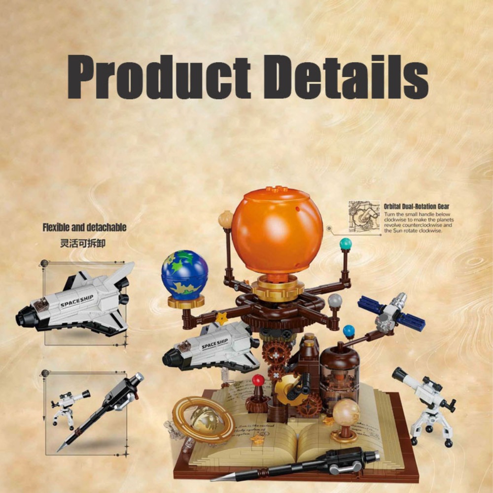 672PCS STEM Building Blocks So - Solar System Orrery avis et prix