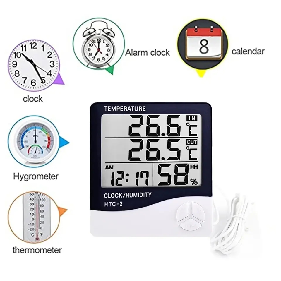 Indoor LCD Digital Thermometer - Weather Station Indoor avis et prix