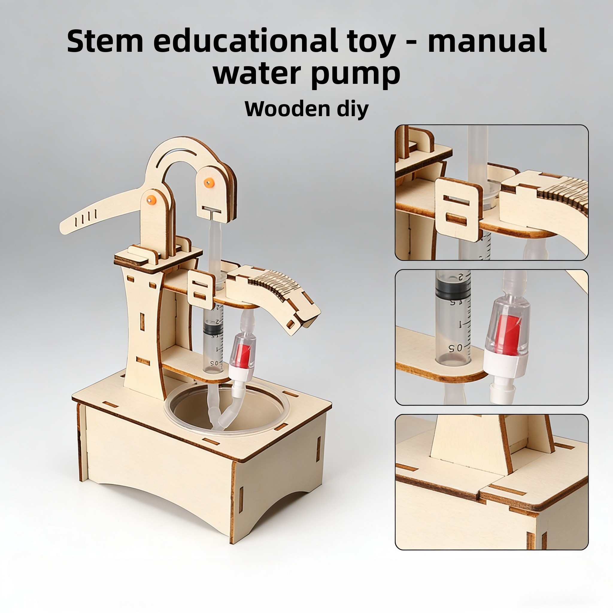 Wooden DIY Hand Pump Well Mode - Science Max avis et prix