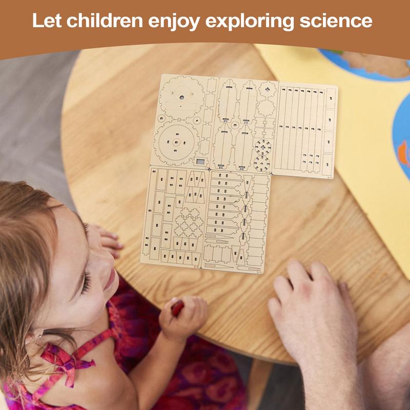 Wooden Satellite Model Making  - Science Project Toys Making avis et prix