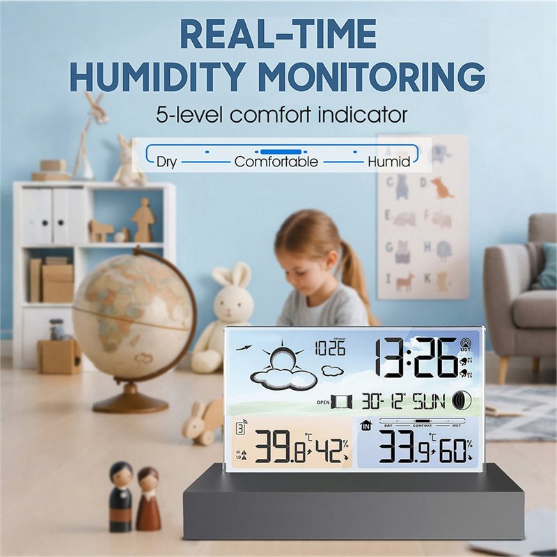 NEW HOT In Stock-Digital Weath - Weather Station Indoor avis et prix